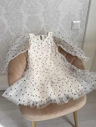 Детское платье, цвет - Белый at lalafo.kg Детское платье, цвет - Белый