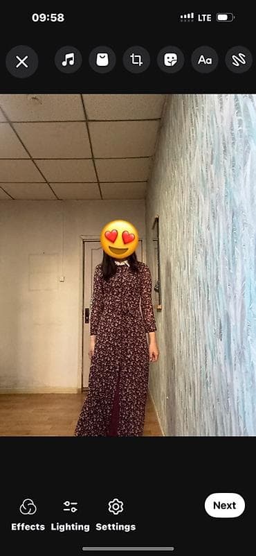 Повседневное платье, Длинная модель, XS at lalafo.kg Повседневное платье, Длинная модель, XS