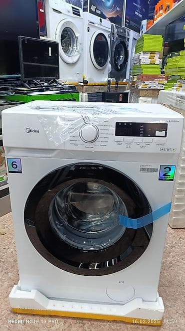 Стиральная машина автомат, Новый, Midea, До 6 кг, Фронтальная, Оптом at lalafo.kg Стиральная машина автомат, Новый, Midea, До 6 кг, Фронтальная, Оптом