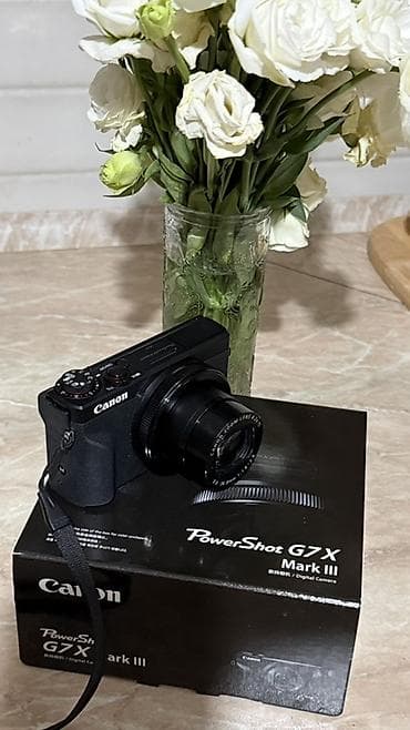 Компактная камера Canon PowerShot G7 X Mark III - Матрица 1" (20 МП) at lalafo.kg Компактная камера Canon PowerShot G7 X Mark III - Матрица 1" (20 МП)