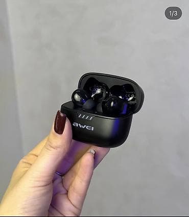 Беспроводные наушники Awei (вакуумные, TWS) с зарядным кейсом at lalafo.kg Беспроводные наушники Awei (вакуумные, TWS) с зарядным кейсом