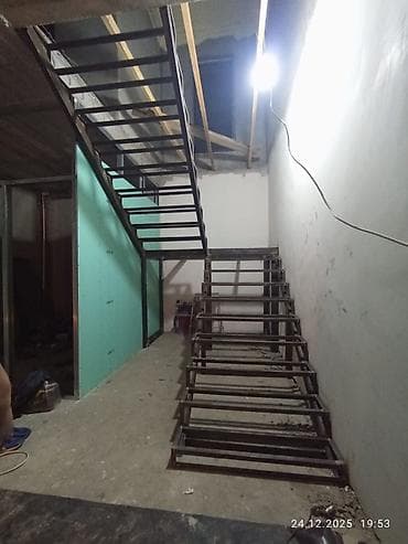 Бетон тепкичилер: Металлический каркас лестницы, предназначенный для установки внутри lalafo.kg да — 6 Бетон тепкичилер: Металлический каркас лестницы, предназначенный для установки внутри — 6