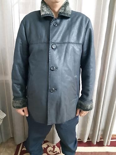 Дублёнка мужская. Классика. Мех искусственный. Размер 4XL (52-54) at lalafo.kg Дублёнка мужская. Классика. Мех искусственный. Размер 4XL (52-54)