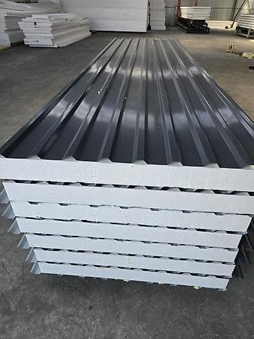 Толь: Сэндвич‑панели кровельные с утеплителем из пенополистирола (ППС) at lalafo.kg — 3 Толь: Сэндвич‑панели кровельные с утеплителем из пенополистирола (ППС) — 3