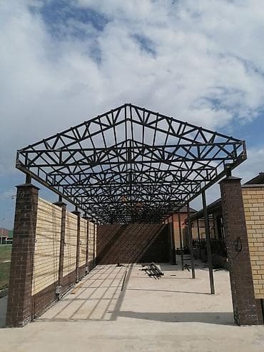 Металлоконструкции для навесов и крытых парковок под ключ - at lalafo.kg Металлоконструкции для навесов и крытых парковок под ключ -