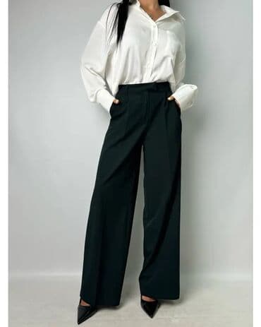 Брюки Классические, Осень-весна, Вискоза, Новый, M at lalafo.kg Брюки Классические, Осень-весна, Вискоза, Новый, M