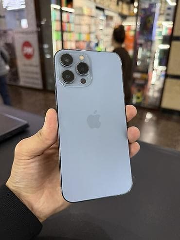 IPhone 13 Pro Max, Б/у, 256 ГБ, Голубой, Зарядное устройство, Защитное стекло, Кабель, 100 % at lalafo.kg IPhone 13 Pro Max, Б/у, 256 ГБ, Голубой, Зарядное устройство, Защитное стекло, Кабель, 100 %