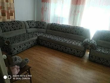 Угловой диван б/у вхорошом состоянии серый 20000 тыс сом at lalafo.kg Угловой диван б/у вхорошом состоянии серый 20000 тыс сом