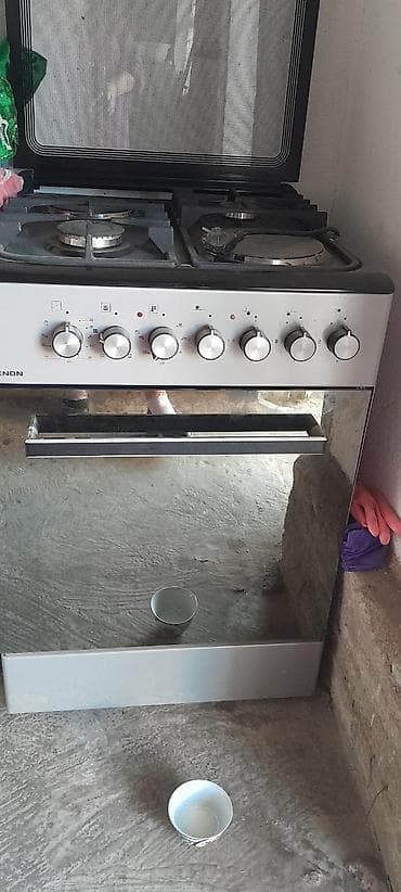 Плита комбинированная напольная с духовкой - Тип: комбинированная (2 at lalafo.kg Плита комбинированная напольная с духовкой - Тип: комбинированная (2