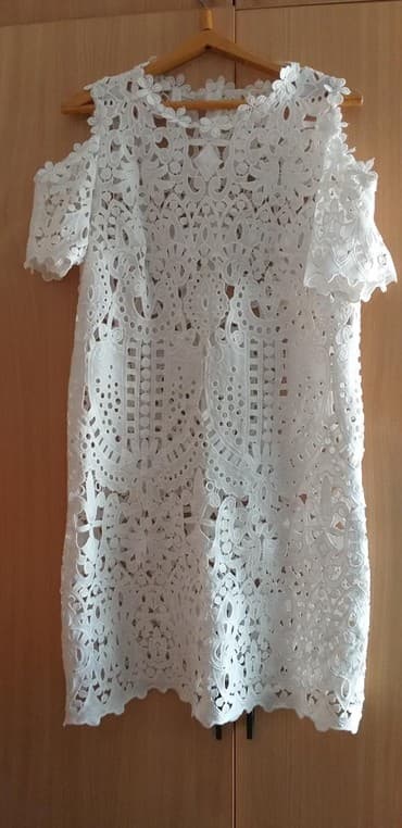 Платье футляр х/б под кружево at lalafo.kg Платье футляр х/б под кружево