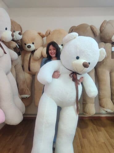 Огромные плюшевые мишки — классические обнимашки XXL. Описание: - at lalafo.kg Огромные плюшевые мишки — классические обнимашки XXL. Описание: -