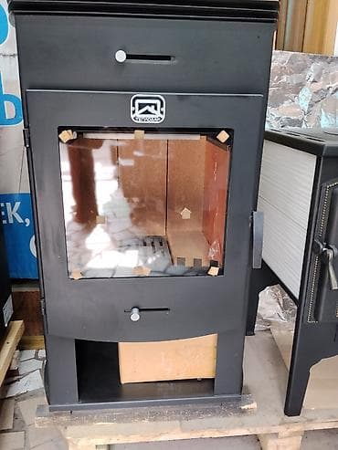 Печь-камин Теплодар (дровяная) - Тип: дровяная печь-камин с большим at lalafo.kg Печь-камин Теплодар (дровяная) - Тип: дровяная печь-камин с большим