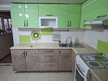 Кухонный гарнитур, Б/у, цвет - Зеленый, Платная доставка at lalafo.kg Кухонный гарнитур, Б/у, цвет - Зеленый, Платная доставка