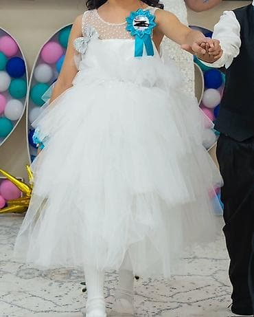 Детское платье, цвет - Белый at lalafo.kg Детское платье, цвет - Белый