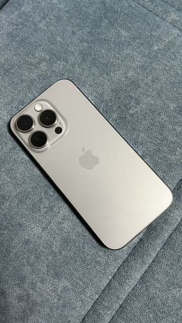 IPhone 15 Pro, Б/у, 128 ГБ, Серебристый, Кабель, 89 % at lalafo.kg IPhone 15 Pro, Б/у, 128 ГБ, Серебристый, Кабель, 89 %