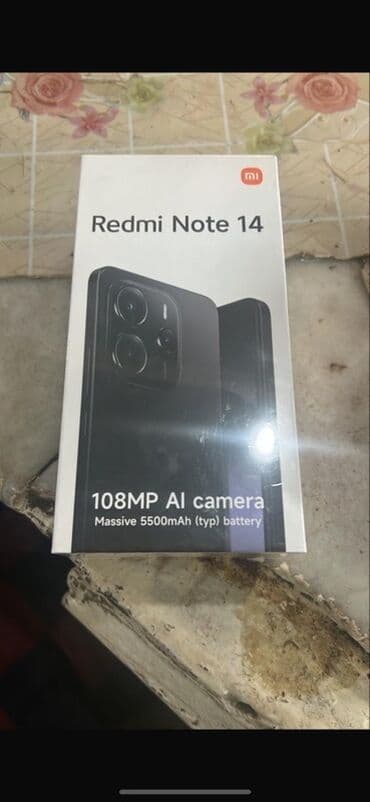 Redmi, Redmi Note 14, цвет - Черный at lalafo.kg Redmi, Redmi Note 14, цвет - Черный