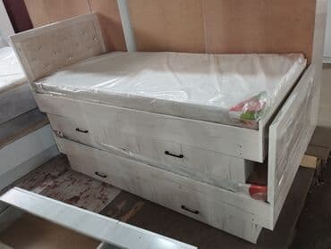 Односпальная кровать, Новый, С матрасом, длина - 205 см at lalafo.kg Односпальная кровать, Новый, С матрасом, длина - 205 см