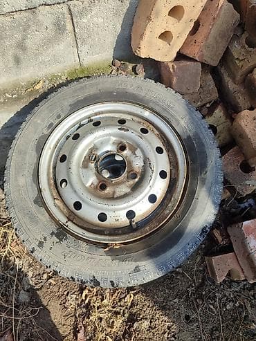 Колеса в сборе 130 / 60 / R 13, Зима, Б/у, Комплект, Легковые, Железные, отверстий - 4 at lalafo.kg Колеса в сборе 130 / 60 / R 13, Зима, Б/у, Комплект, Легковые, Железные, отверстий - 4