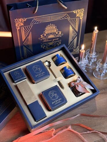 💙 Подарочный набор “Синий” — гармония вкуса и заботы в каждом элементе at lalafo.kg 💙 Подарочный набор “Синий” — гармония вкуса и заботы в каждом элементе