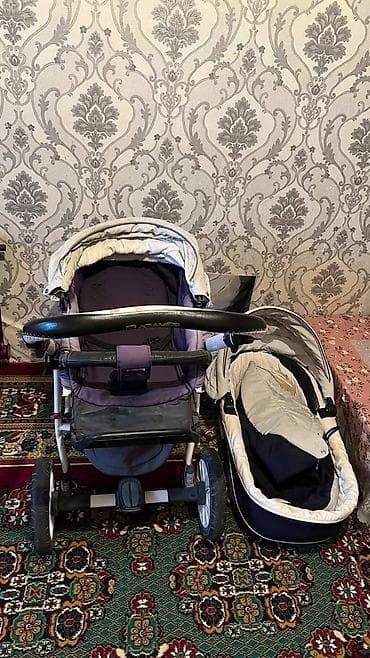 Коляска, цвет - Фиолетовый, Б/у at lalafo.kg Коляска, цвет - Фиолетовый, Б/у