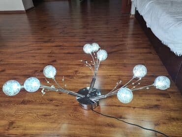 Люстру светодиодную на 9 лампочек. Стильная люстра. Лампочки все at lalafo.kg Люстру светодиодную на 9 лампочек. Стильная люстра. Лампочки все