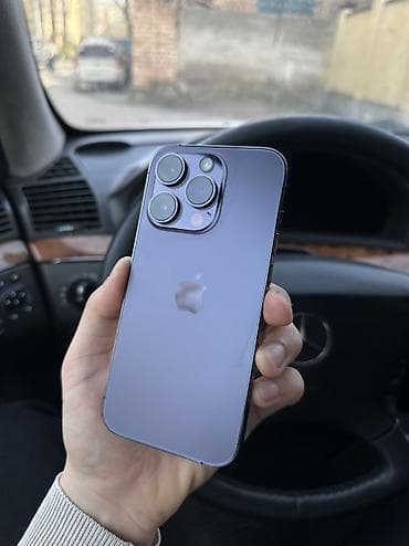 IPhone 14 Pro, Б/у, 128 ГБ, Deep Purple, 78 % at lalafo.kg IPhone 14 Pro, Б/у, 128 ГБ, Deep Purple, 78 %