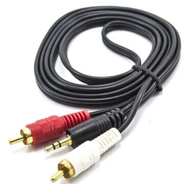 Кабель 3.5mm male AUX Plug to 2RCA Male 1.5м Art 2237 Применяется at lalafo.kg Кабель 3.5mm male AUX Plug to 2RCA Male 1.5м Art 2237 Применяется