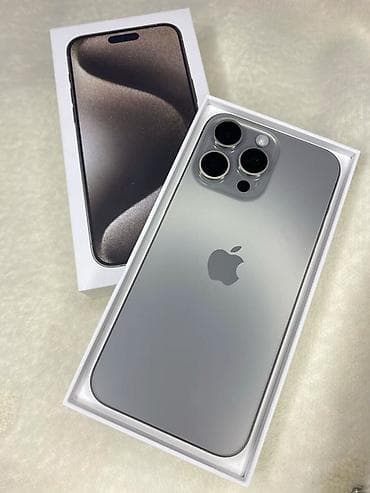 IPhone 15 Pro Max, Б/у, 256 ГБ, Natural Titanium, Коробка, 88 % at lalafo.kg IPhone 15 Pro Max, Б/у, 256 ГБ, Natural Titanium, Коробка, 88 %
