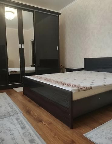 Спальный гарнитур, Б/у, Двуспальная кровать, Шкаф, Комод, Кыргызстан, МДФ, Самовывоз, цвет - Черный at lalafo.kg Спальный гарнитур, Б/у, Двуспальная кровать, Шкаф, Комод, Кыргызстан, МДФ, Самовывоз, цвет - Черный