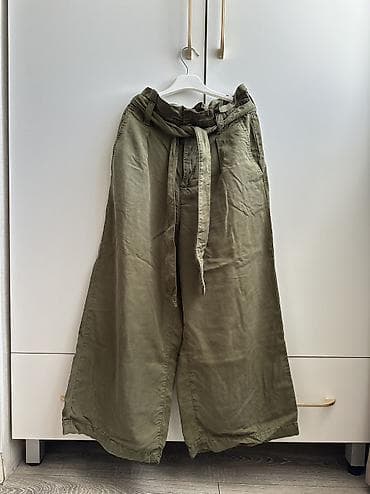 Брюки-кюлоты, Zara. Ткань штапель. Легкие струящиеся. Размер S-M at lalafo.kg Брюки-кюлоты, Zara. Ткань штапель. Легкие струящиеся. Размер S-M