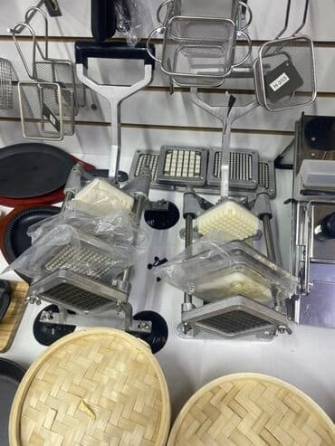 Профессиональный ручной резак для картофеля фри/овощей с насадками. - at lalafo.kg Профессиональный ручной резак для картофеля фри/овощей с насадками. -