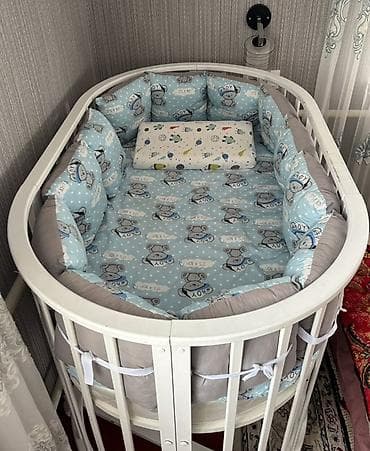 Детская кровать трансформер, Б/у, Другой тип, цвет - Белый at lalafo.kg Детская кровать трансформер, Б/у, Другой тип, цвет - Белый