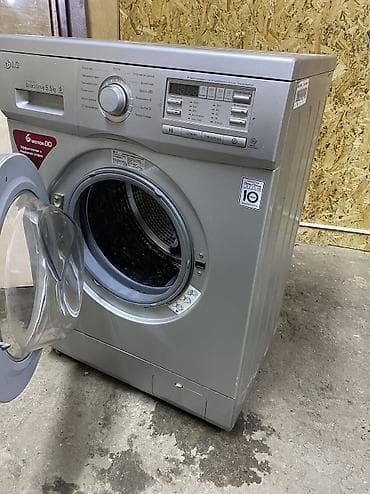 Стиральная машина LG фронтальная, серебристая - Загрузка: 5.5 кг - lalafo.kg да — 3 Стиральная машина LG фронтальная, серебристая - Загрузка: 5.5 кг - — 3