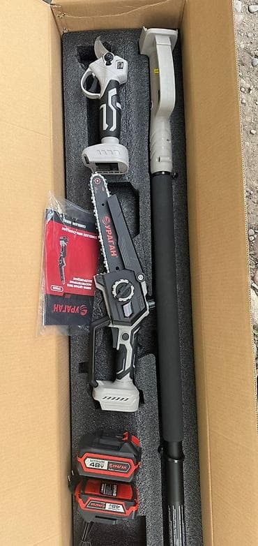 Аккумуляторный садовый комплект УРАГАН 48V Назначение: - Обрезка и at lalafo.kg Аккумуляторный садовый комплект УРАГАН 48V Назначение: - Обрезка и