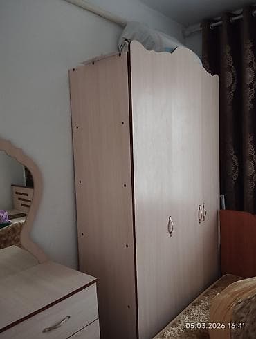 Спальный гарнитур, Новый, Двуспальная кровать, ДСП, Самовывоз, цвет - Бежевый at lalafo.kg Спальный гарнитур, Новый, Двуспальная кровать, ДСП, Самовывоз, цвет - Бежевый