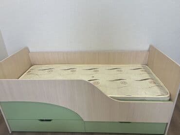 Детская кровать с бортиками и выдвижными ящиками - Тип at lalafo.kg Детская кровать с бортиками и выдвижными ящиками - Тип