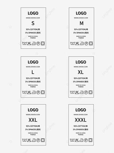Этикетки для одежды лейба бирки с указанием состава ткани, размера at lalafo.kg Этикетки для одежды лейба бирки с указанием состава ткани, размера