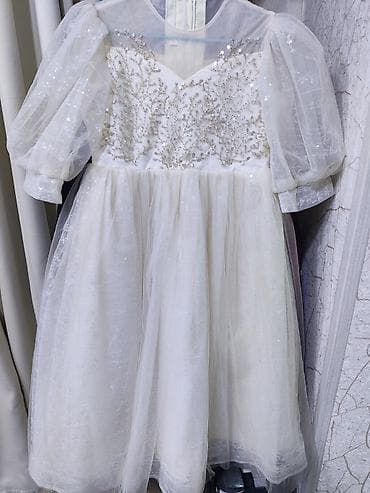 Детское платье, цвет - Бежевый, Новый at lalafo.kg Детское платье, цвет - Бежевый, Новый