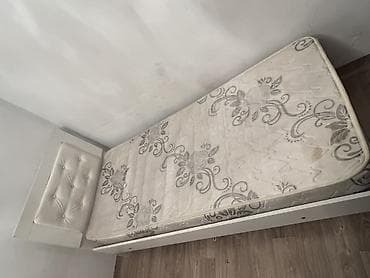 Односпальная кровать, С матрасом, длина - 195 см at lalafo.kg Односпальная кровать, С матрасом, длина - 195 см