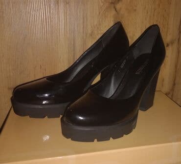 Туфли, 37, Б/у, цвет - Черный, Платная доставка, Самовывоз at lalafo.kg Туфли, 37, Б/у, цвет - Черный, Платная доставка, Самовывоз