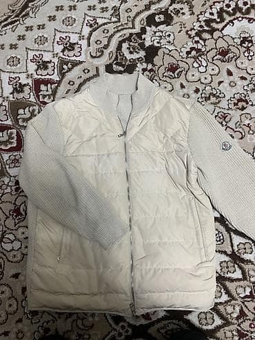 Лосиналар, леггинсылар: Теплая стеганая куртка‑свитер, светло‑бежевая/молочная. - Гибридная lalafo.kg да — 1 Лосиналар, леггинсылар: Теплая стеганая куртка‑свитер, светло‑бежевая/молочная. - Гибридная — 1