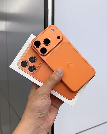 IPhone 17 Pro, Б/у, 1 ТБ, Оранжевый, Зарядное устройство, Защитное стекло, Чехол, В рассрочку, 100 % at lalafo.kg IPhone 17 Pro, Б/у, 1 ТБ, Оранжевый, Зарядное устройство, Защитное стекло, Чехол, В рассрочку, 100 %