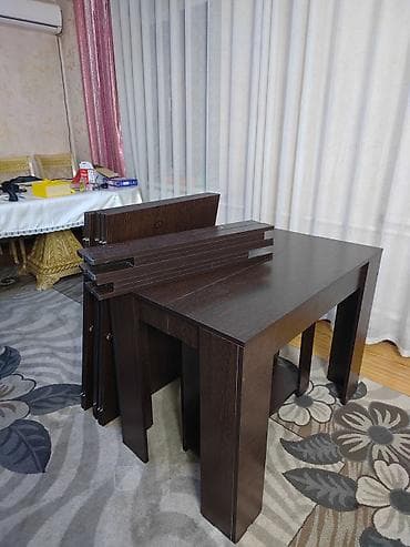 Бычуучу столдор: Трансформер үстөлү Ашкана үчүн, Стол китеби, түсү - Күрөң lalafo.kg да — 1 Бычуучу столдор: Трансформер үстөлү Ашкана үчүн, Стол китеби, түсү - Күрөң — 1