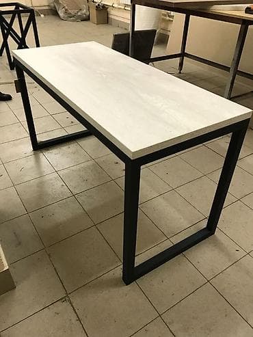 Офис эмереги: Письменный/офисный стол в стиле лофт - Прямоугольная столешница lalafo.kg да — 1 Офис эмереги: Письменный/офисный стол в стиле лофт - Прямоугольная столешница — 1