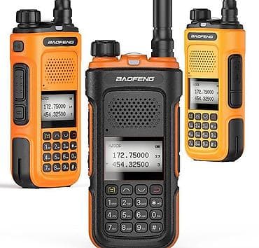 Рация Baofeng (портативная, оранжево‑черная) - Диапазоны: VHF/UHF с at lalafo.kg Рация Baofeng (портативная, оранжево‑черная) - Диапазоны: VHF/UHF с
