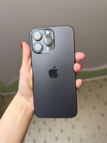IPhone 15 Pro Max, Б/у, 512 ГБ, Black Titanium, 86 % at lalafo.kg IPhone 15 Pro Max, Б/у, 512 ГБ, Black Titanium, 86 %