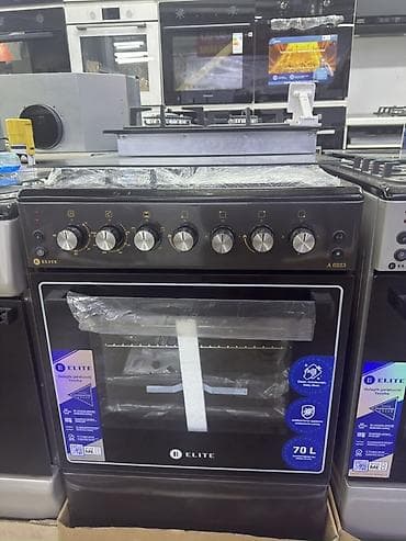 Газовая плита ELITE с духовым шкафом 70 л - Тип: напольная газовая at lalafo.kg Газовая плита ELITE с духовым шкафом 70 л - Тип: напольная газовая