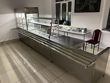 Линия раздачи для столовой/кафетерия из нержавеющей стали at lalafo.kg Линия раздачи для столовой/кафетерия из нержавеющей стали