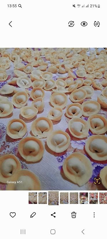 Домашние полуфабрикаты - Пельмени/вареники: аккуратная лепка, тонкое at lalafo.kg Домашние полуфабрикаты - Пельмени/вареники: аккуратная лепка, тонкое