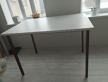 Кухонный стол, Прямоугольный, Нераскладной at lalafo.kg Кухонный стол, Прямоугольный, Нераскладной